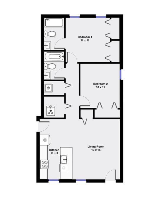 Suite 2 On Southport 4 Queen Beds Chicago Exterior photo
